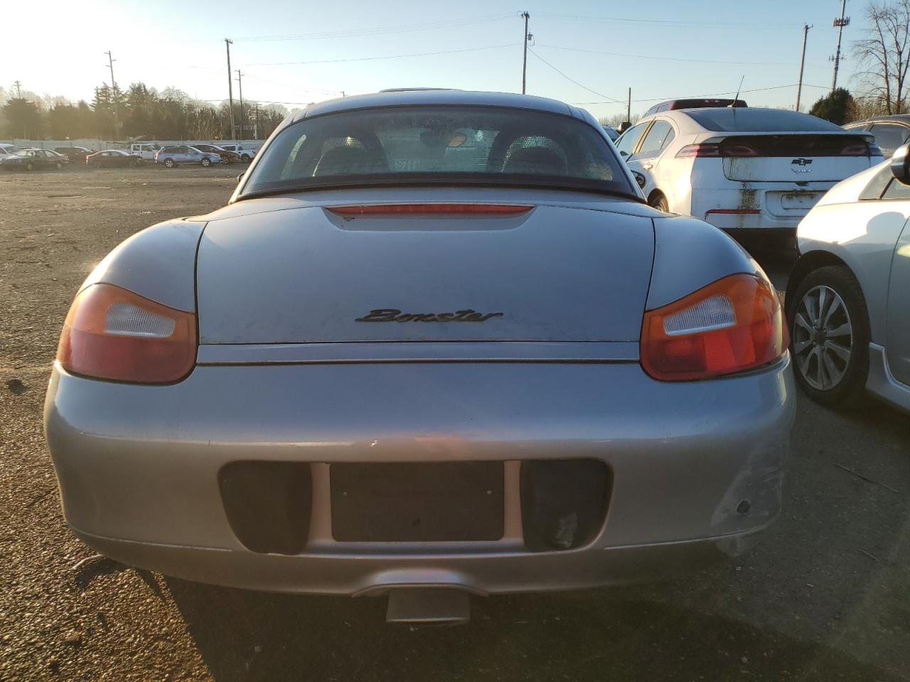 2001 Porsche Boxster VIN WP0CA29881U620183 Copart auction photo, front end / rear end damage thumbnail 6