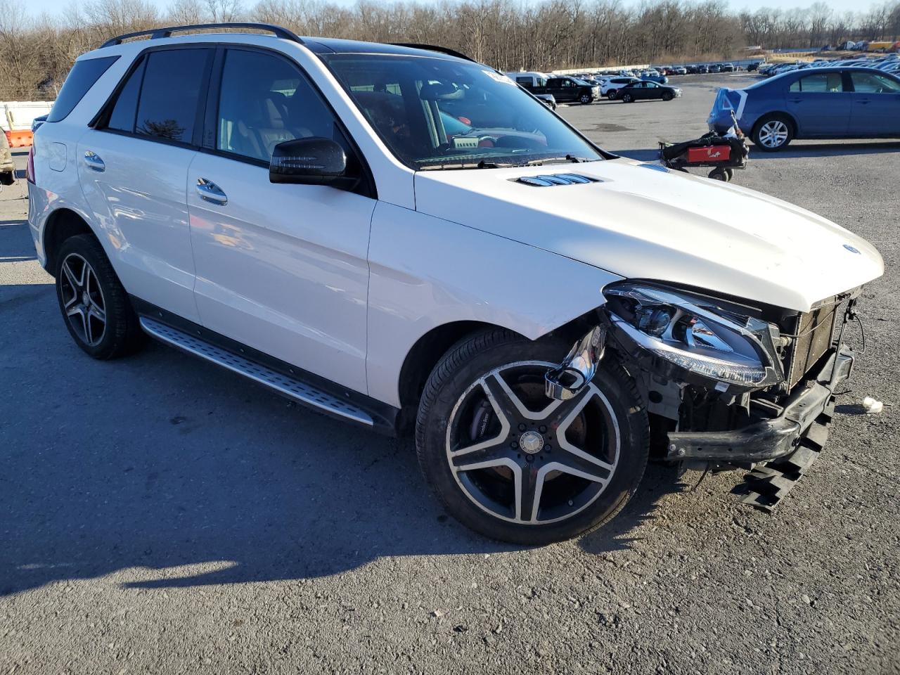 2017 Mercedes-Benz GLE VIN 4JGDA5GB1HA859571 Copart auction photo, front end damage thumbnail 4