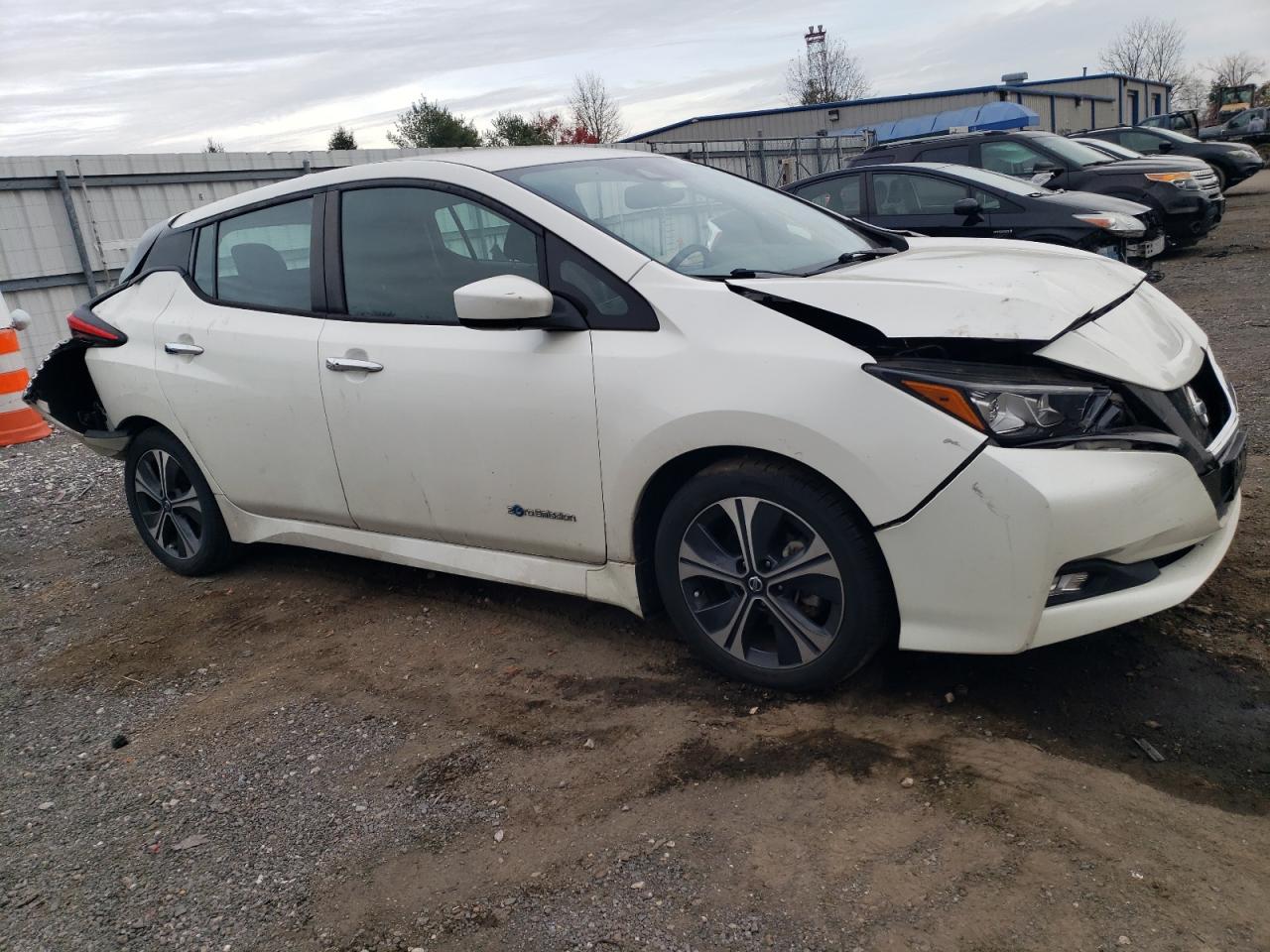 2018 Nissan Leaf VIN 1N4AZ1CP4JC313342 Copart auction photo, rear end / front end damage thumbnail 4