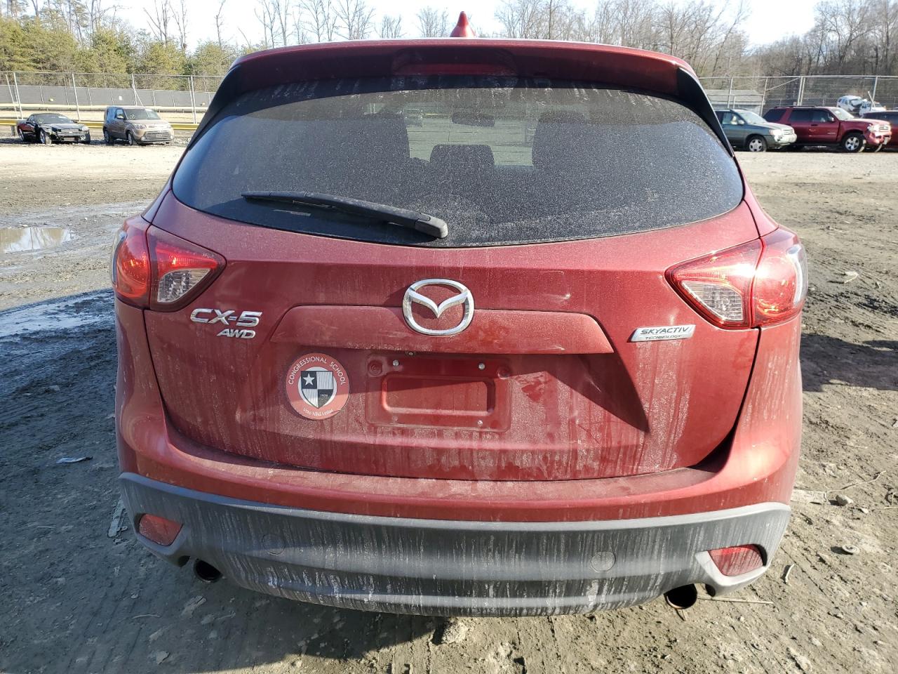 2013 Mazda CX-5 VIN JM3KE4CEXD0119082 Copart auction photo, front end damage thumbnail 6