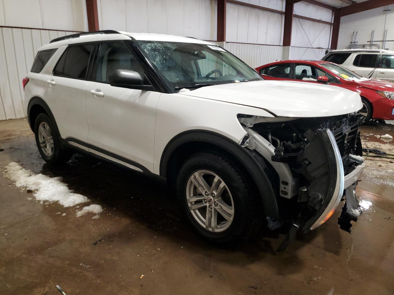 2021 Ford Explorer VIN 1FMSK8DH1MGC50650 Copart auction photo, front end damage thumbnail 4