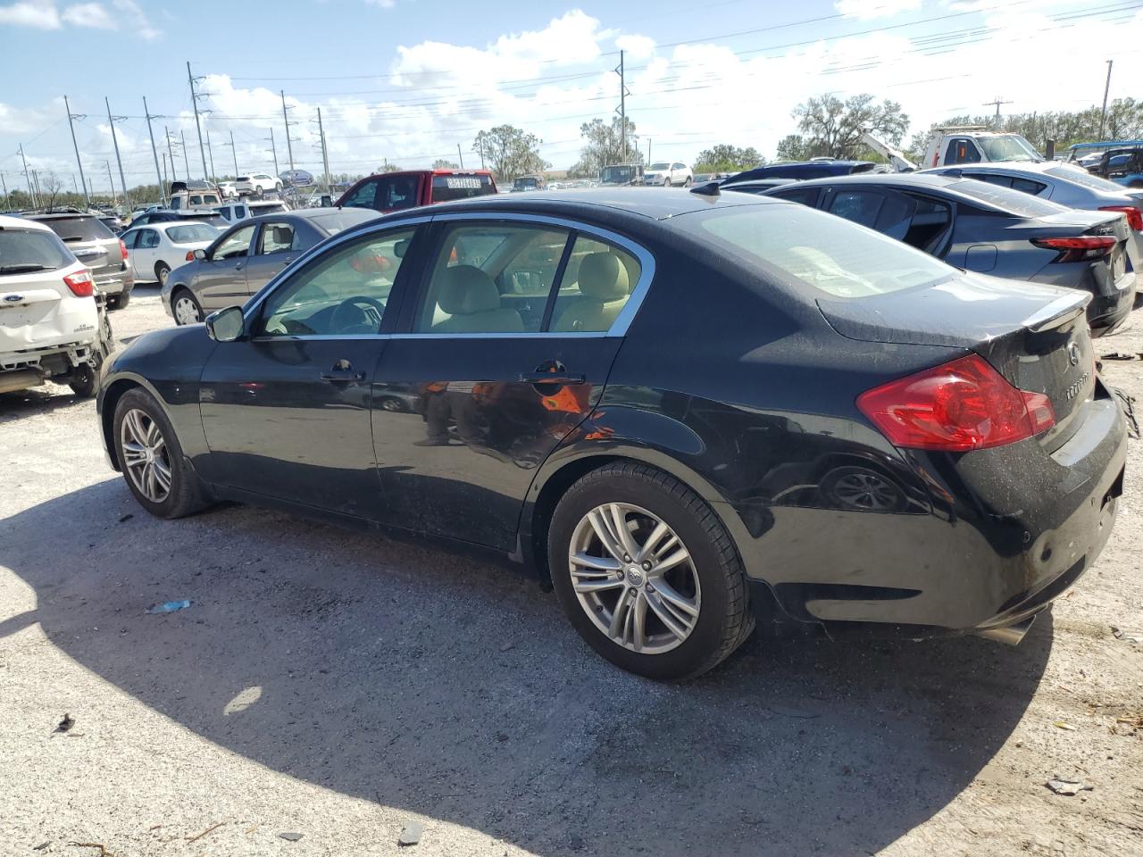 2012 Infiniti G VIN JN1CV6AP7CM624150 Copart auction photo, water/flood damage thumbnail 2