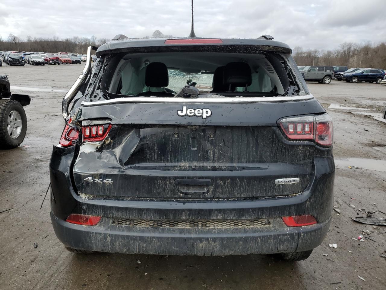 2021 Jeep Compass VIN 3C4NJDBB1MT534478 Copart auction photo, rollover / all over damage thumbnail 6