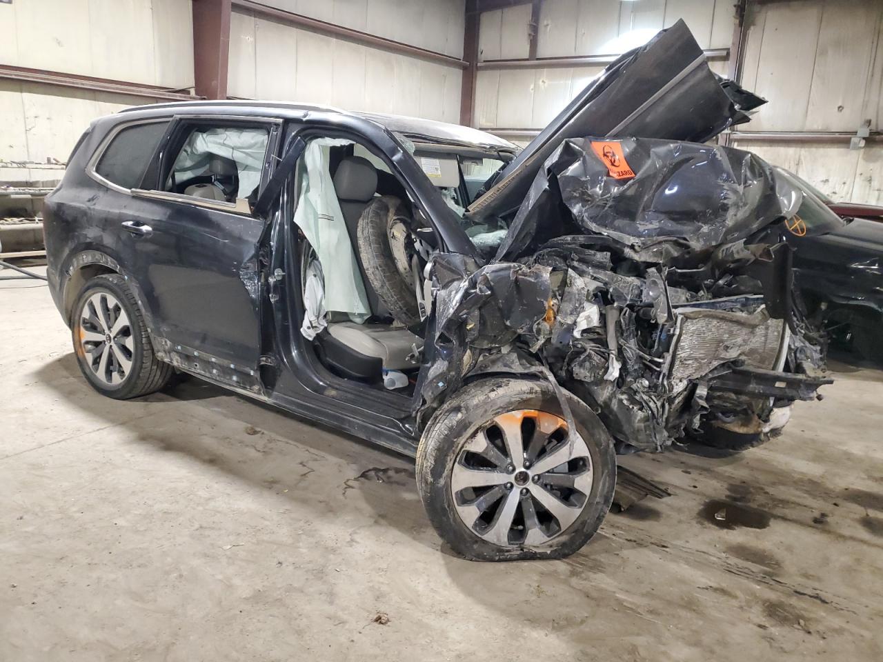 2021 KIA Telluride VIN 5XYP64HCXMG108256 Copart auction photo, all over / undercarriage damage thumbnail 4