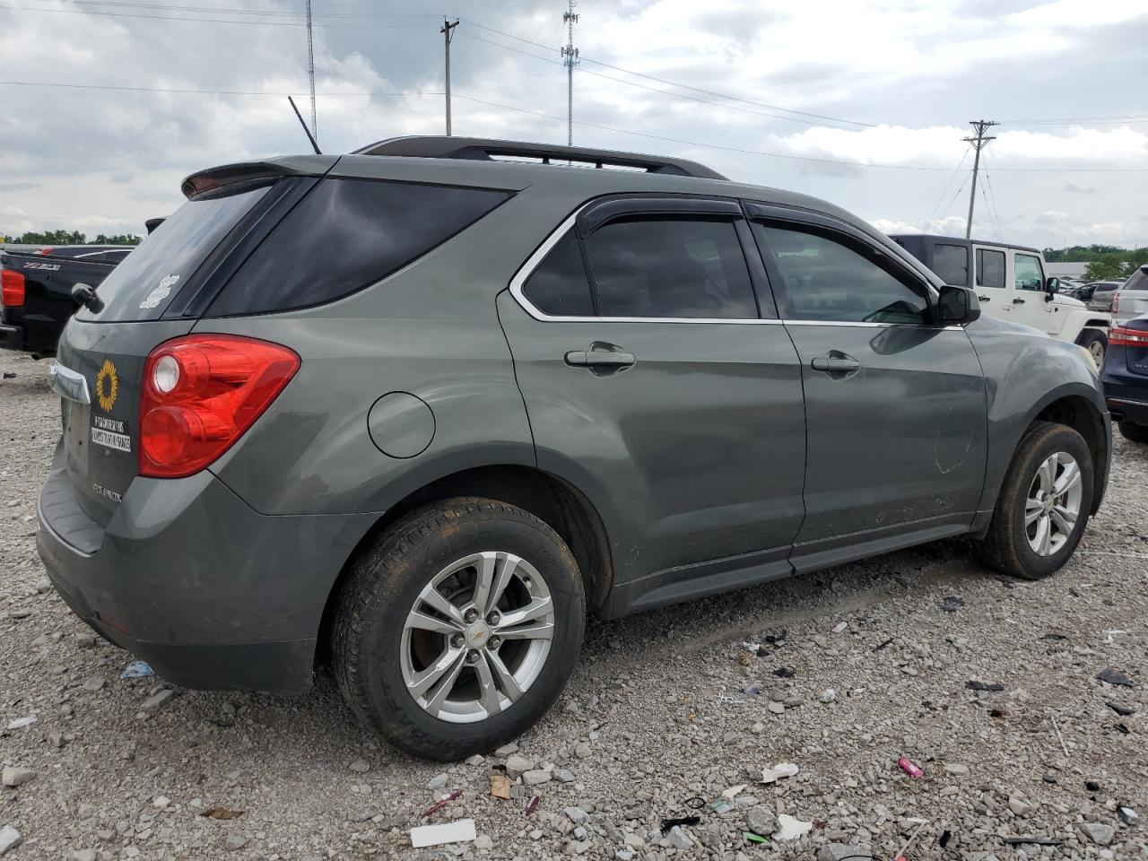 2013 Chevrolet Equinox VIN 2GNALDEK8D6212792 Copart auction photo, side damage thumbnail 3