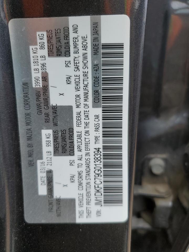 2016 Mazda CX-3 VIN JM1DKFC79G0138394 Copart auction photo, all over / front end damage thumbnail 12