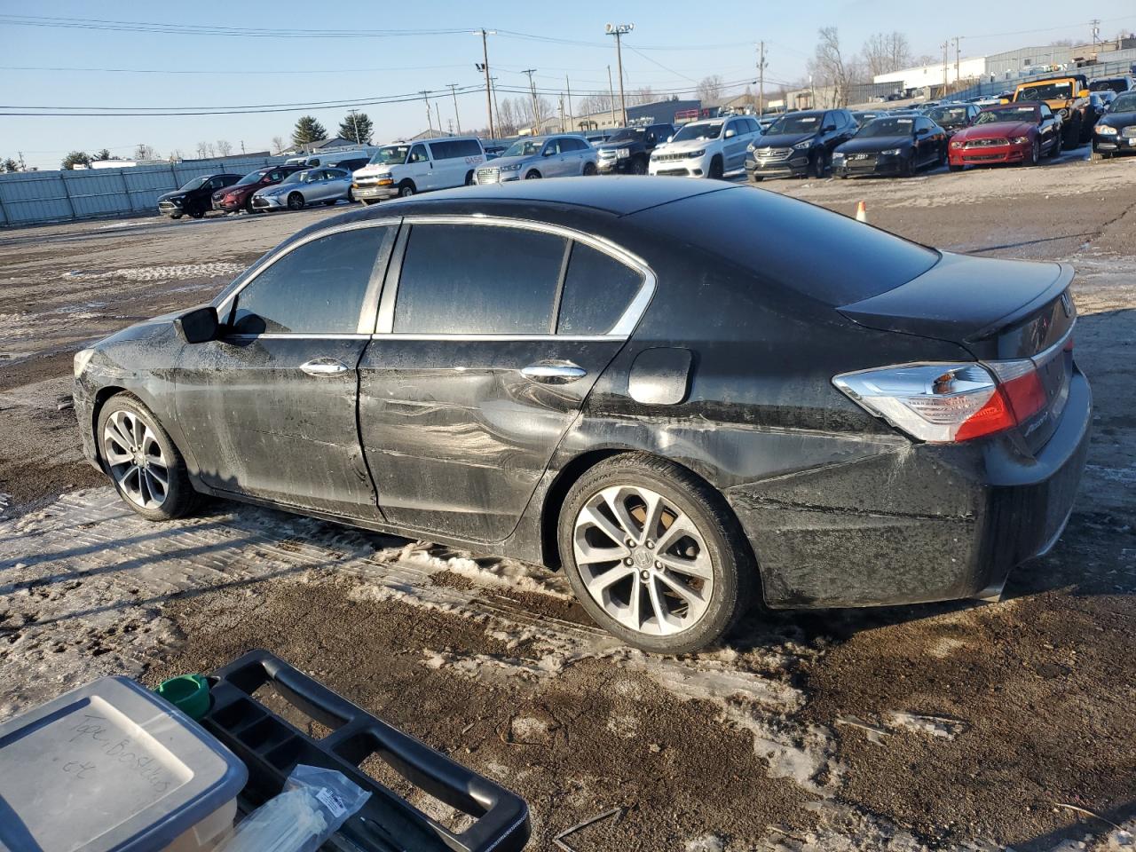 2015 Honda Accord VIN 1HGCR2E5XFA001485 Copart auction photo, all over damage thumbnail 2