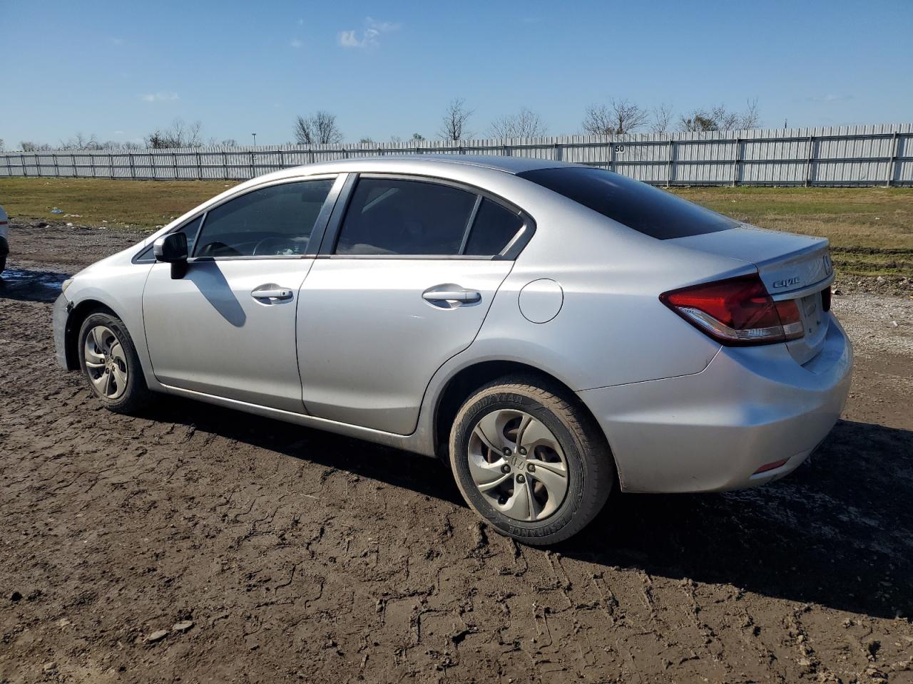 2015 Honda Civic VIN 19XFB2F55FE105541 Copart auction photo, front end / side damage thumbnail 2