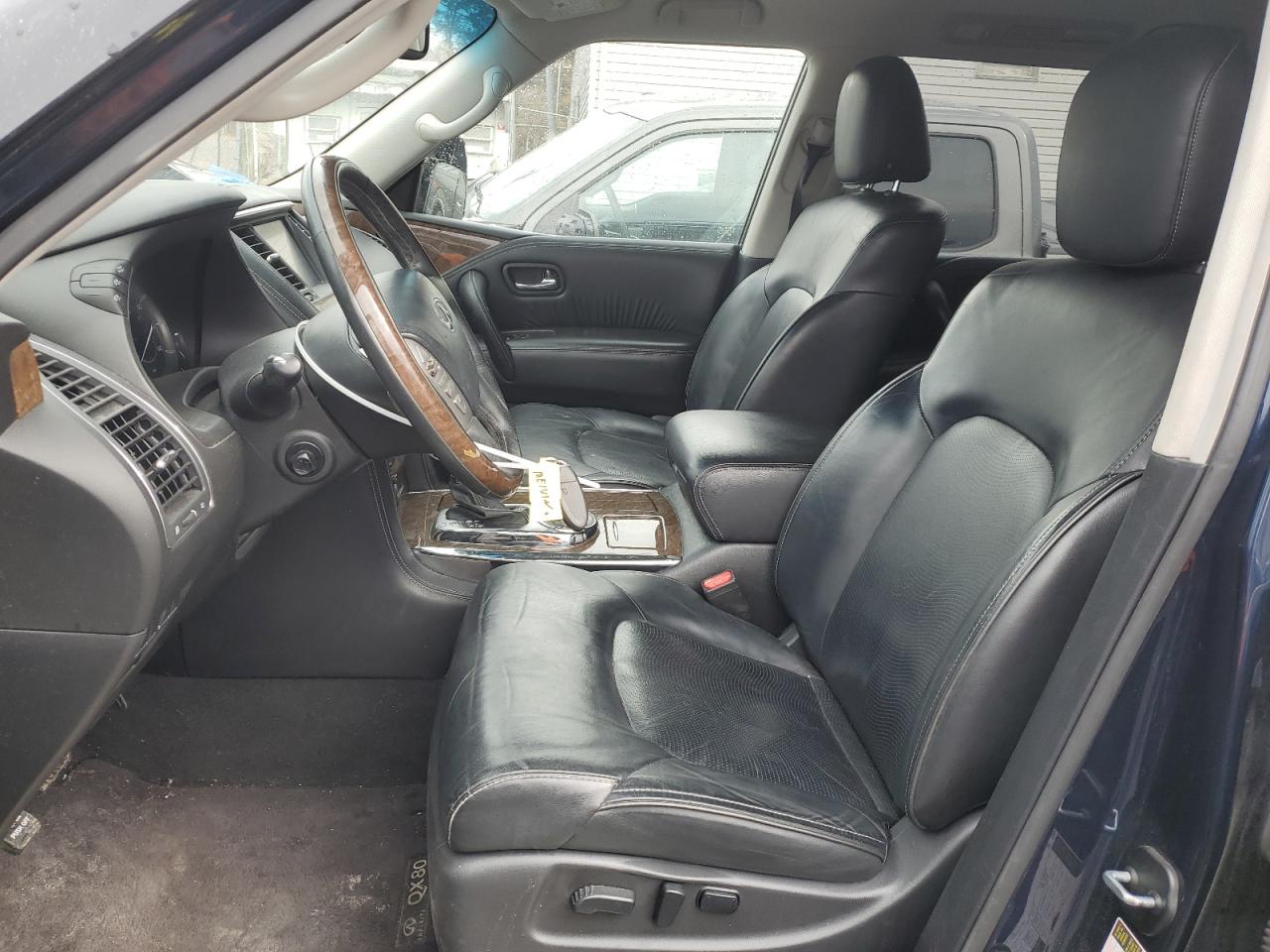 2017 Infiniti QX80 VIN JN8AZ2NE4H9161151 Copart auction photo, side / front end damage thumbnail 7