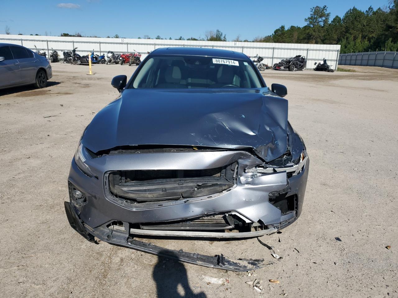 2021 Volvo S60 VIN 7JR102TZ3MG107892 Copart auction photo, front end / side damage thumbnail 5
