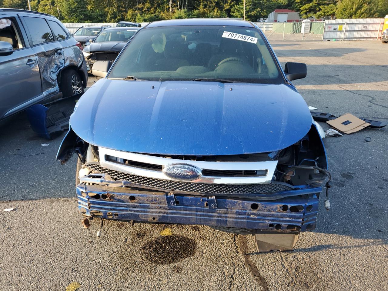 2010 Ford Focus VIN 1FAHP3FN4AW185130 Copart auction photo, front end / side damage thumbnail 5