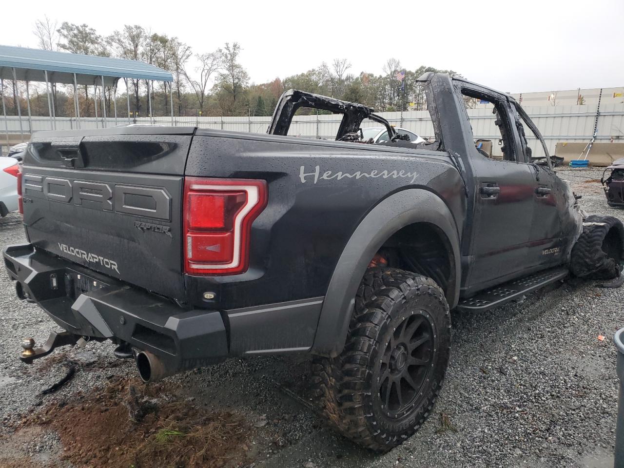 2020 Ford F-150 VIN 1FTFW1RG5LFB98896 Copart auction photo, burn damage thumbnail 3
