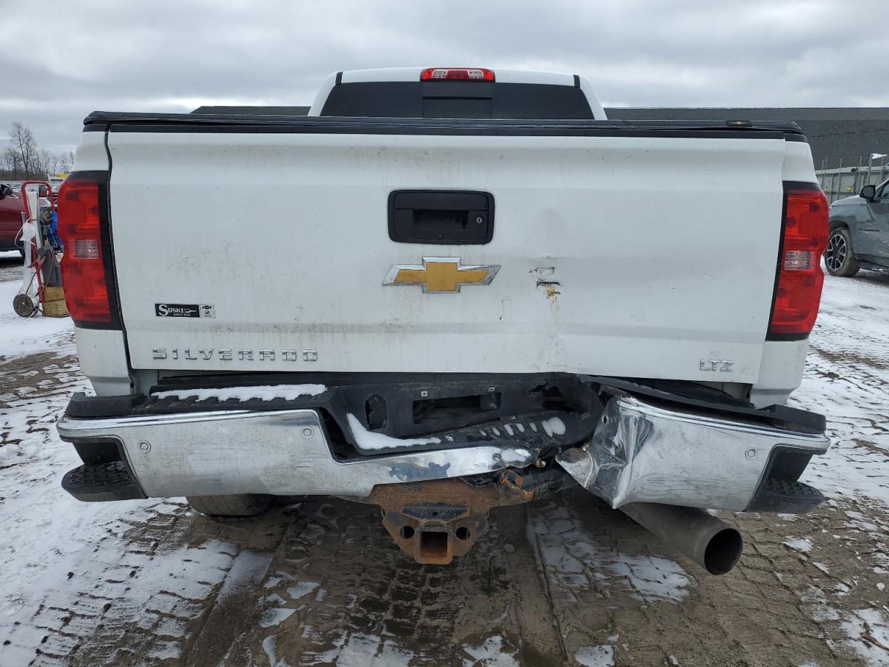 2018 Chevrolet Silverado VIN 1GC1KWEY9JF140109 Copart auction photo, rear end / minor dent/scratches damage thumbnail 6