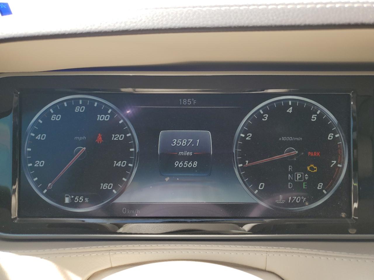 2016 Mercedes-Benz S-klasse VIN WDDUG8CB3GA239481 Copart auction photo, front end / minor dent/scratches damage thumbnail 9