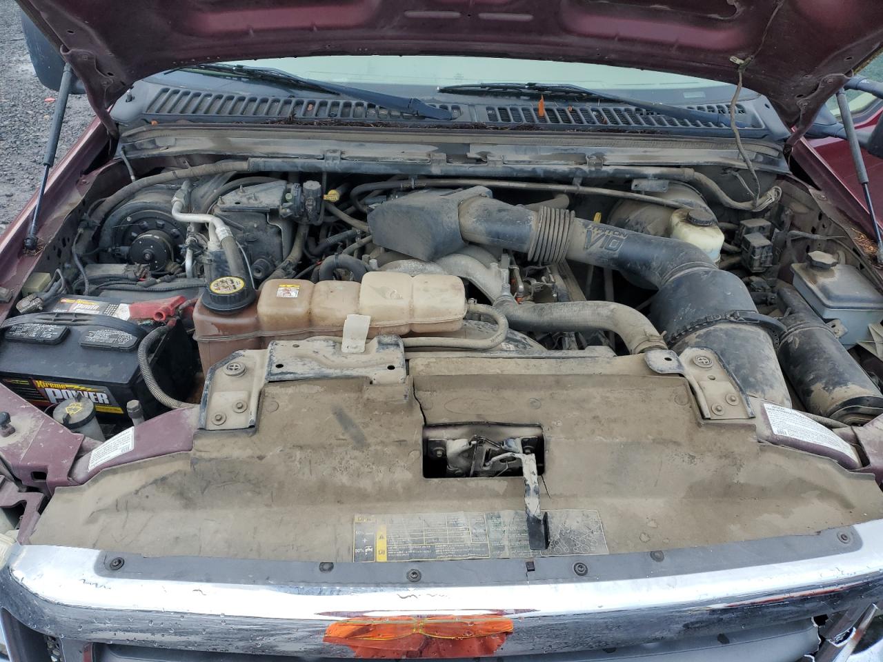 2004 Ford F350 VIN 1FTSW31S74EA95108 Copart auction photo, front end / rear end damage thumbnail 11