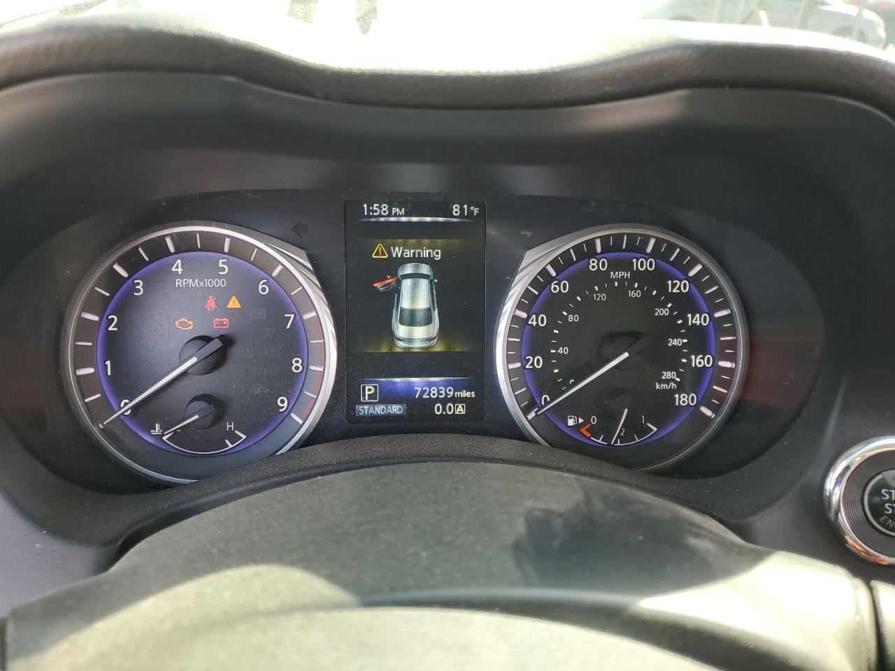 2017 Infiniti Q50 VIN JN1EV7AP0HM736830 Copart auction photo, vandalism / rear end damage thumbnail 9