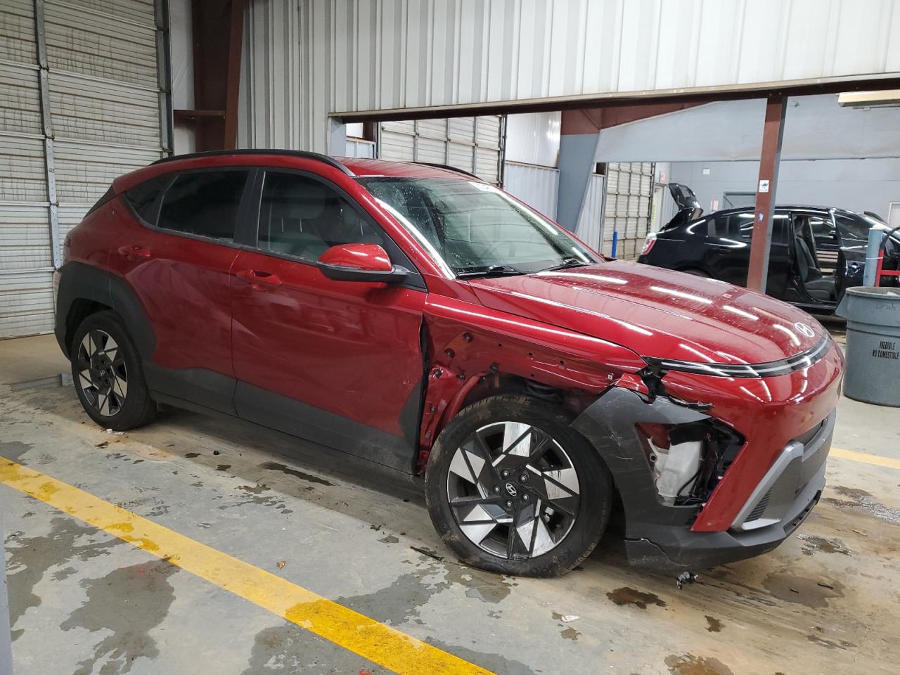 2024 Hyundai Kona VIN KM8HB3AB0RU059842 Copart auction photo, front end / undercarriage damage thumbnail 4