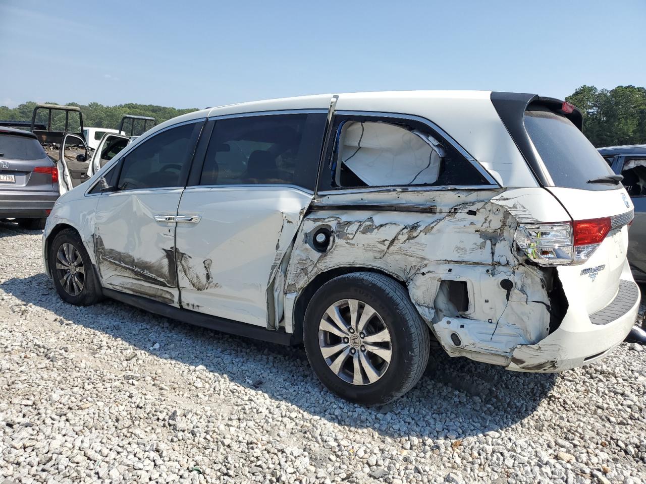 2014 Honda Odyssey VIN 5FNRL5H66EB105686 Copart auction photo, all over damage thumbnail 2