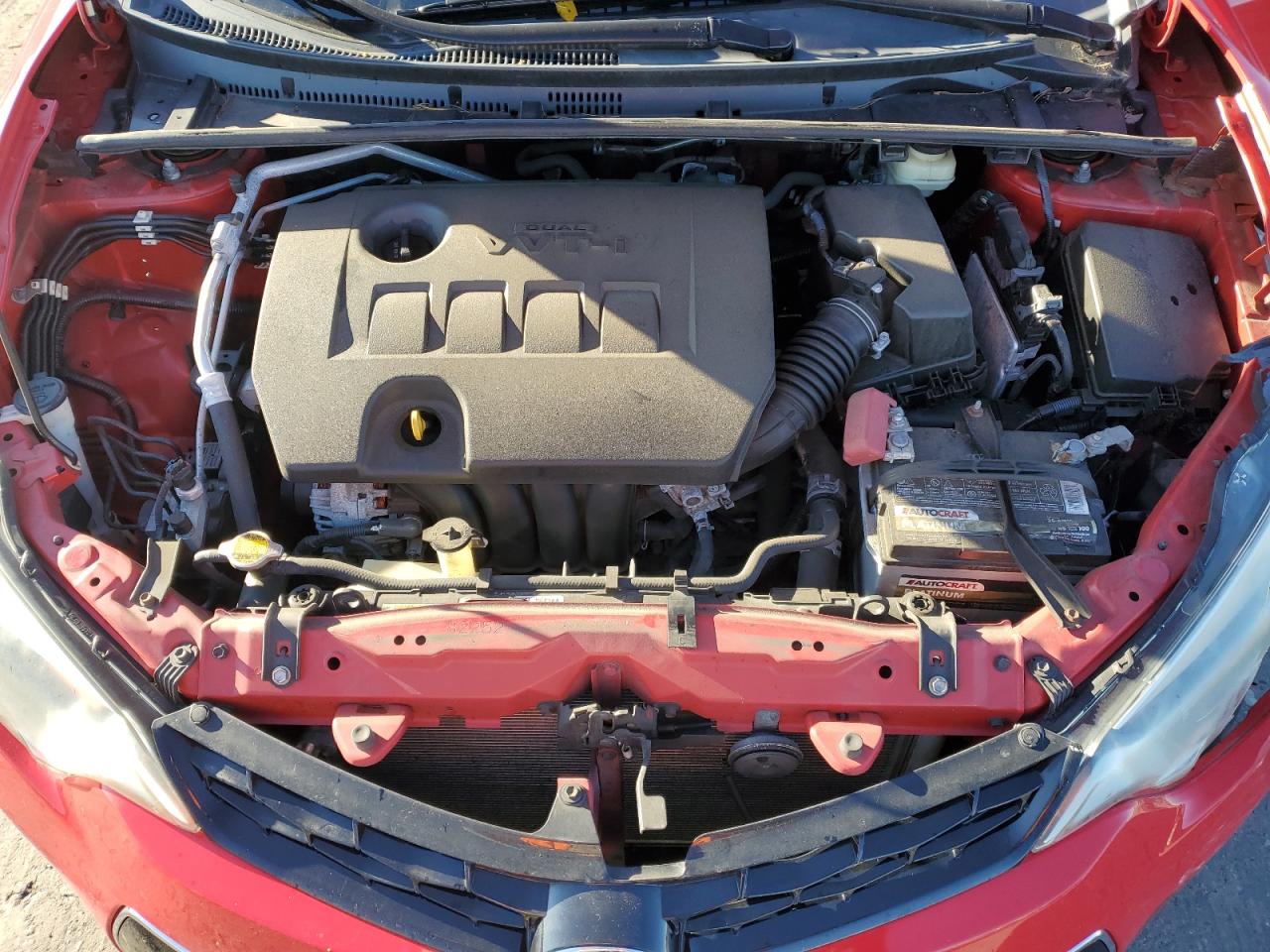 2016 Toyota Corolla VIN 2T1BURHE4GC501605 Copart auction photo, front end / side damage thumbnail 12