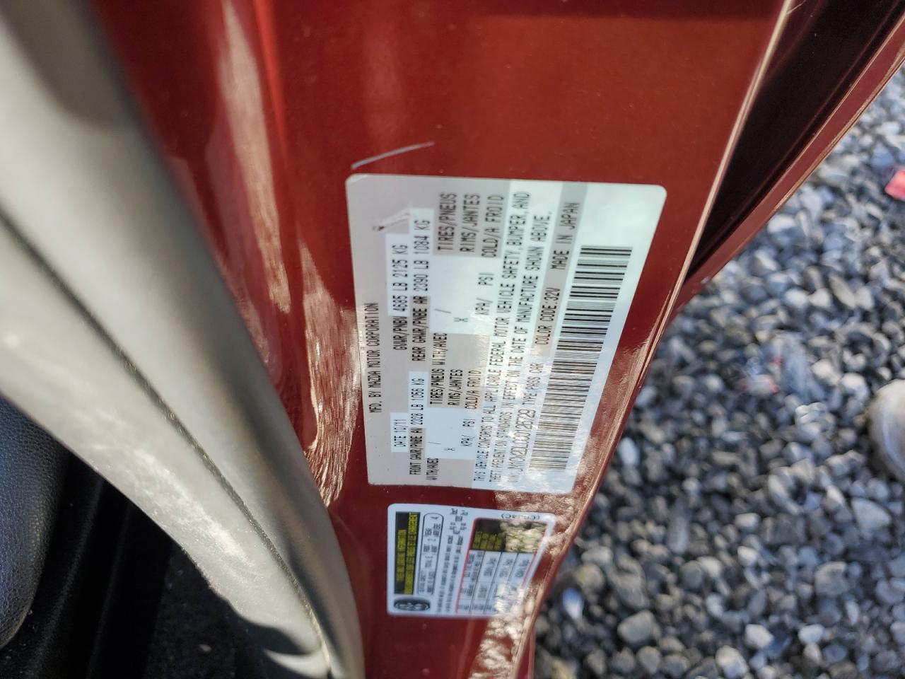 2012 Mazda 5 VIN JM1CW2DL0C0126729 Copart auction photo, front end / side damage thumbnail 14