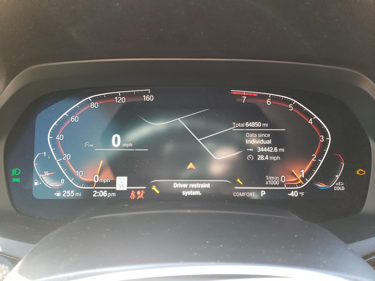2019 BMW X5 VIN 5UXCR6C55KLL51421 Copart auction photo, side / front end damage thumbnail 9