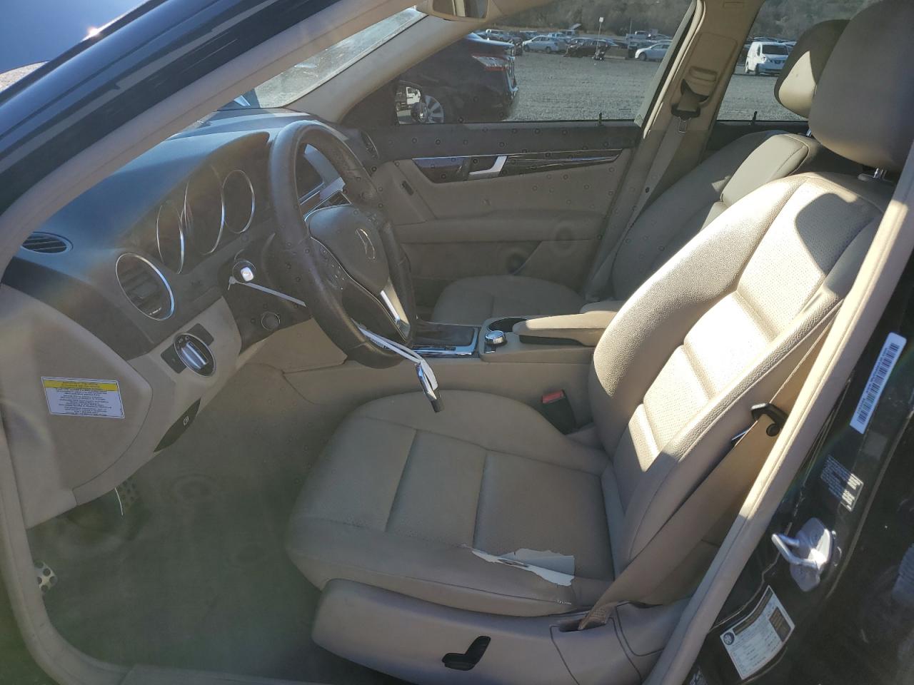 2013 Mercedes-Benz C-klasse VIN WDDGF8AB2DR251055 Copart auction photo, front end damage thumbnail 7