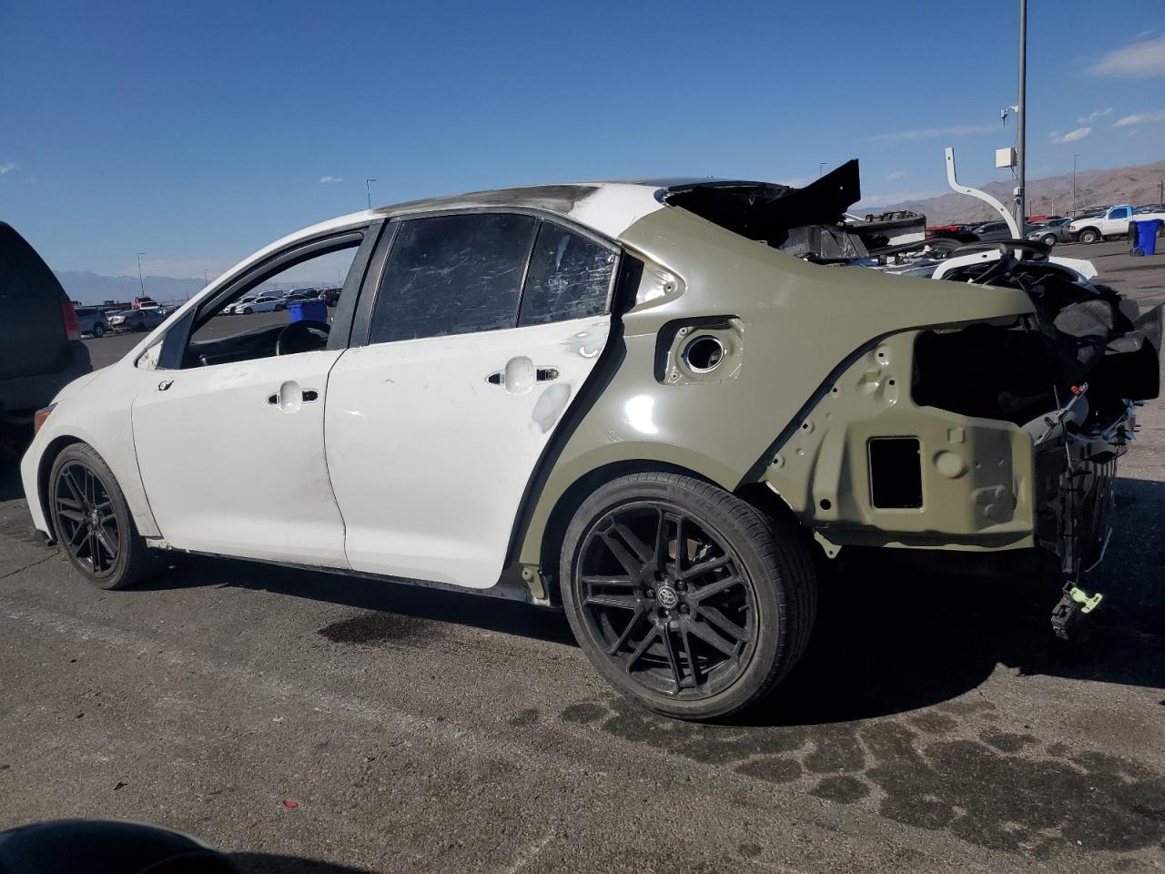 2021 Toyota Corolla VIN 5YFM4MCE6MP072482 Copart auction photo, rear end damage thumbnail 2