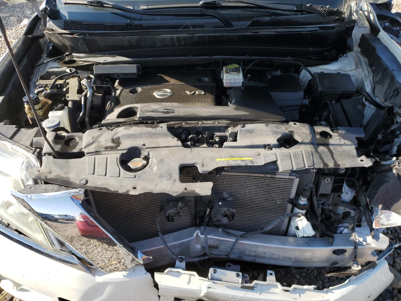 2014 Nissan Pathfinder VIN 5N1AR2MMXEC717347 Copart auction photo, front end damage thumbnail 12