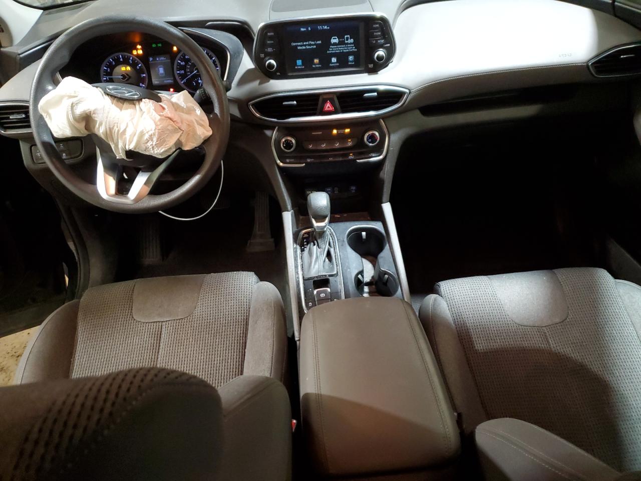 2019 Hyundai Santa Fe VIN 5NMS2CAD3KH027184 Copart auction photo, front end / side damage thumbnail 8