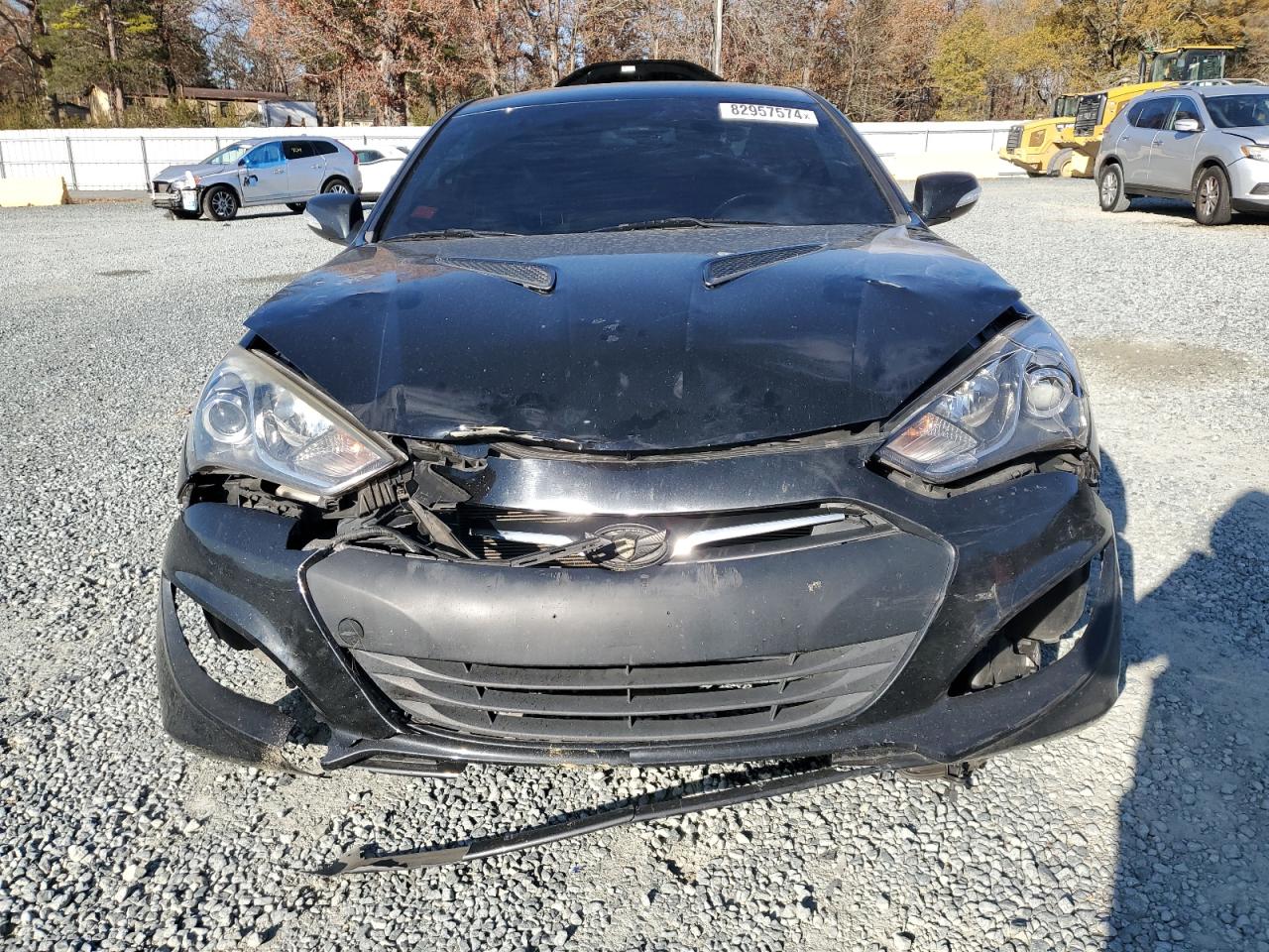 2014 Hyundai Genesis VIN KMHHU6KJ5EU114622 Copart auction photo, front end / undercarriage damage thumbnail 5