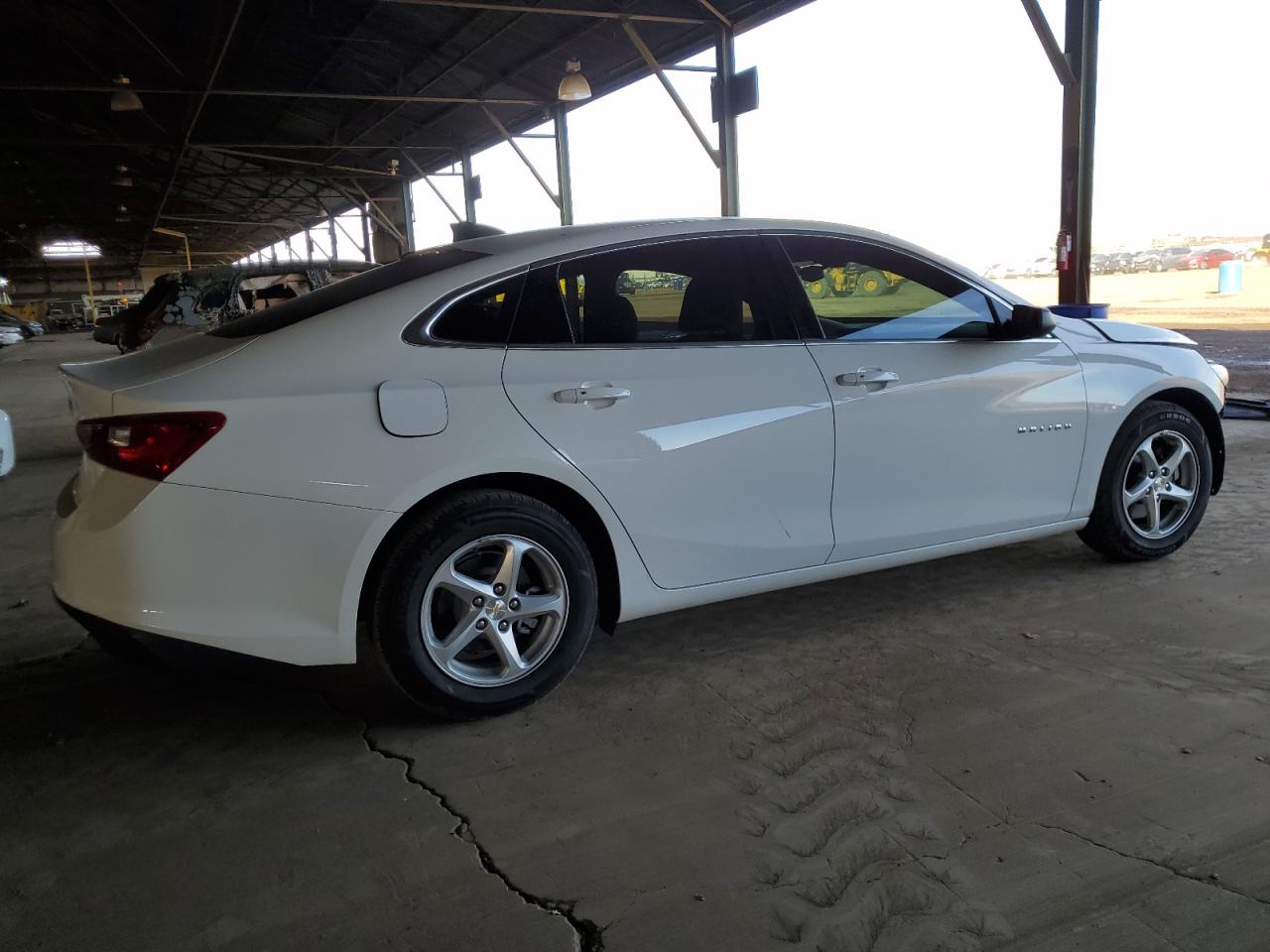 2018 Chevrolet Malibu VIN 1G1ZB5ST9JF196985 Copart auction photo, side / front end damage thumbnail 3