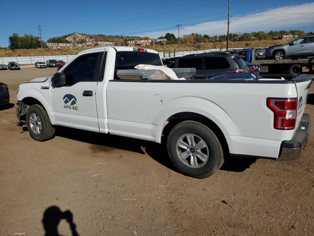 2019 Ford F-150 VIN 1FTMF1C50KKD38454 Copart auction photo, front end damage thumbnail 2
