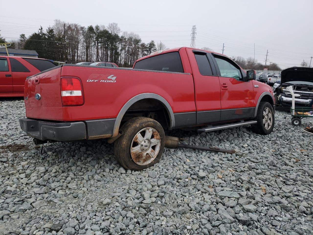 2008 Ford F-150 VIN 1FTPX14V48FA57123 Copart auction photo, side / undercarriage damage thumbnail 3