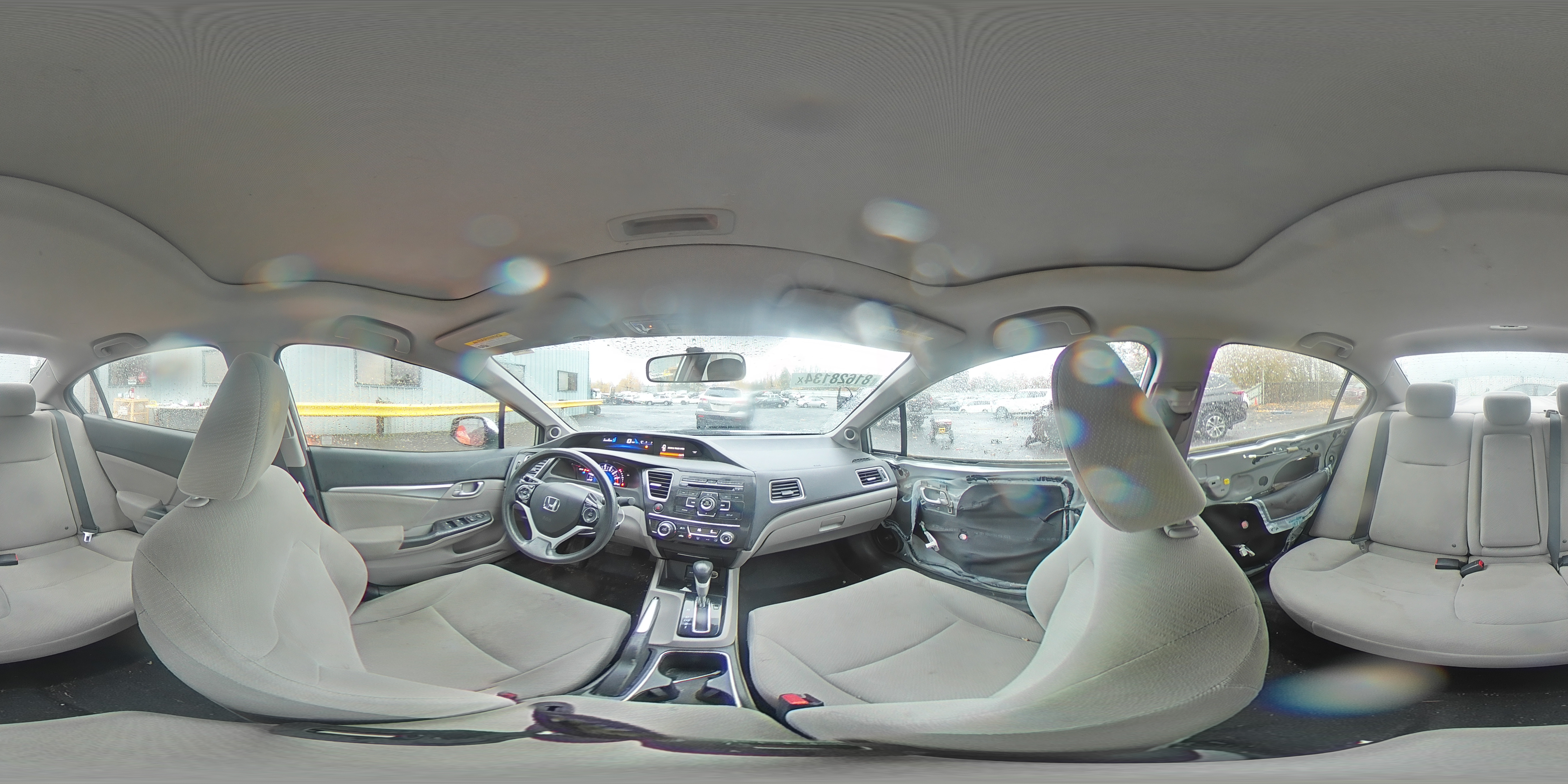 2013 Honda Civic VIN 19XFB2F89DE232817 Copart auction photo, front end / rear end damage thumbnail 13