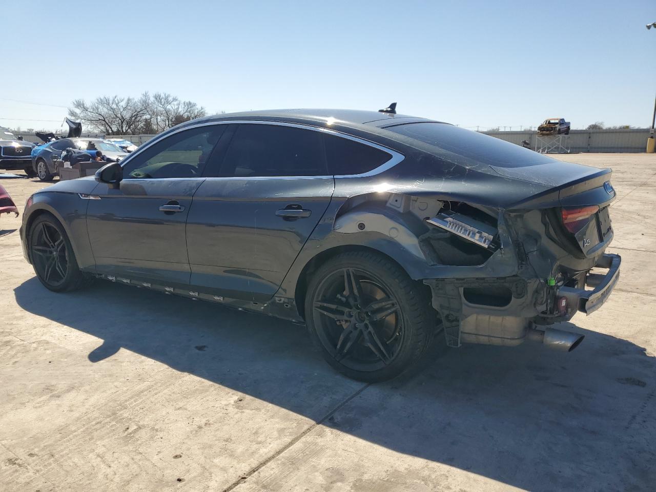 2019 Audi A5 VIN WAUENCF54KA093353 Copart auction photo, rear end damage thumbnail 2
