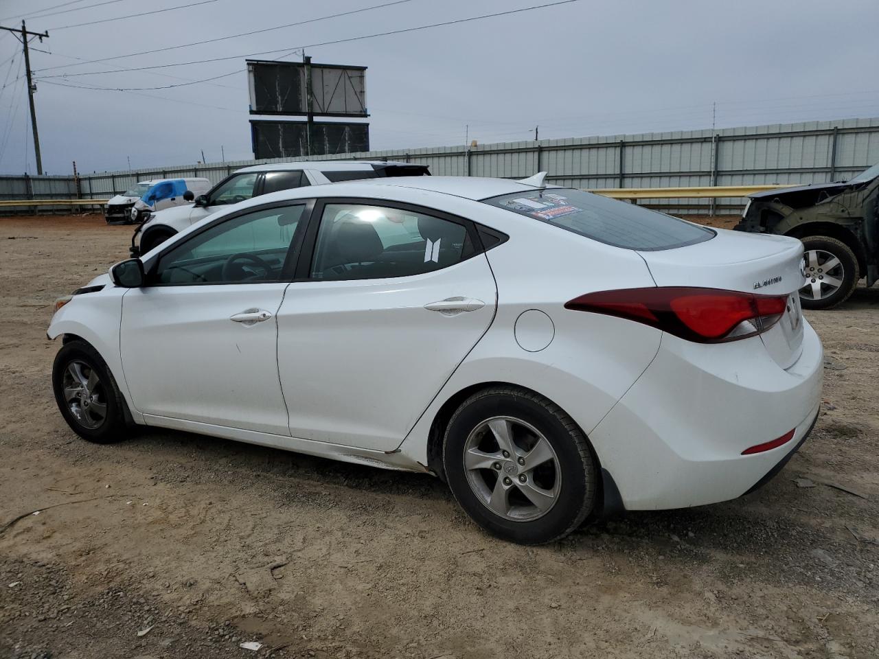 2015 Hyundai Elantra VIN 5NPDH4AE8FH643185 Copart auction photo, front end / side damage thumbnail 2