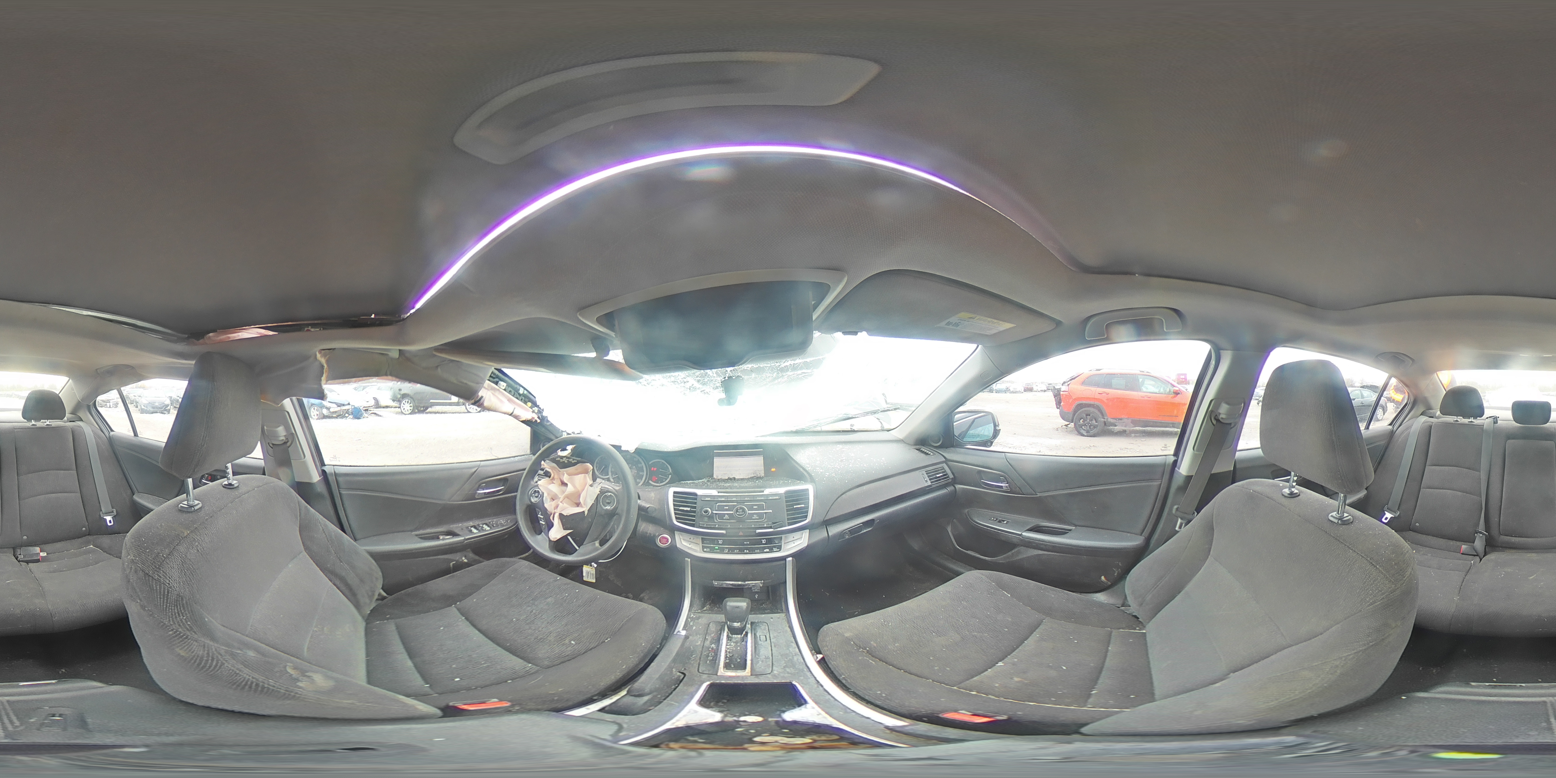 2014 Honda Accord VIN 1HGCR2F72EA016318 Copart auction photo, all over damage thumbnail 13