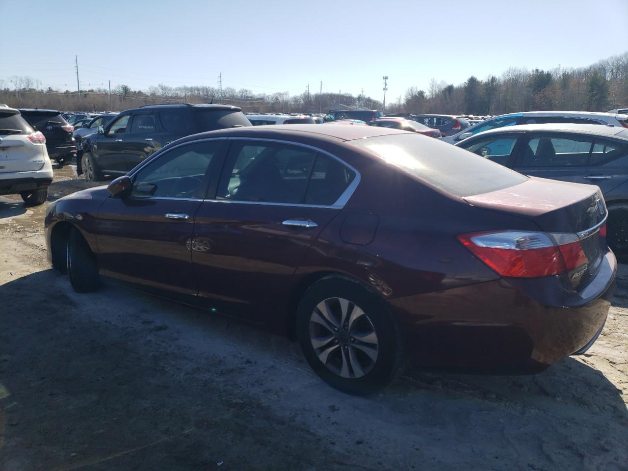 2014 Honda Accord VIN 1HGCR2F30EA202825 Copart auction photo, side / undercarriage damage thumbnail 2
