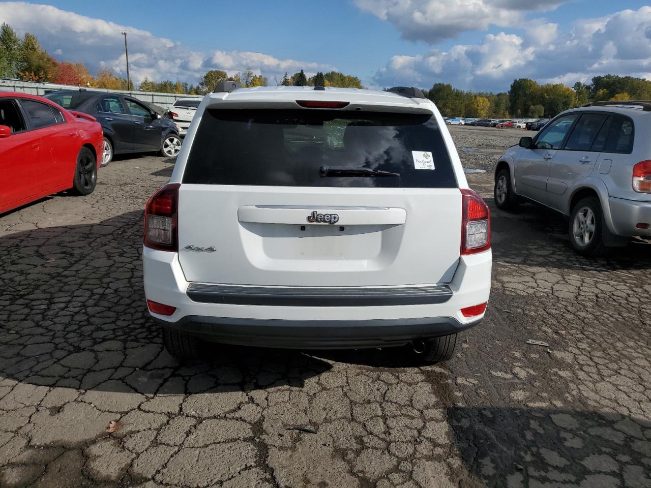 2016 Jeep Compass VIN 1C4NJDBB0GD520291 Copart auction photo, front end / side damage thumbnail 6