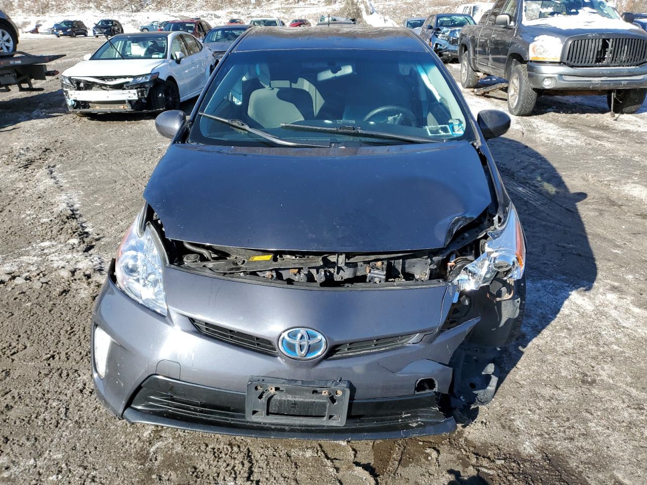 2014 Toyota Prius VIN JTDKN3DU3E1737638 Copart auction photo, front end / minor dent/scratches damage thumbnail 5