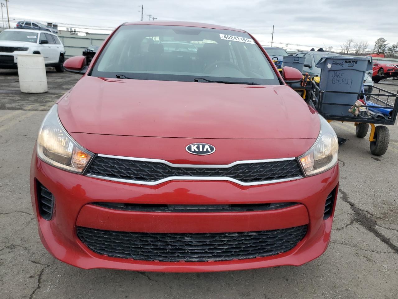 2019 KIA Rio VIN 3KPA24AB1KE186955 Copart auction photo, rear end damage thumbnail 5