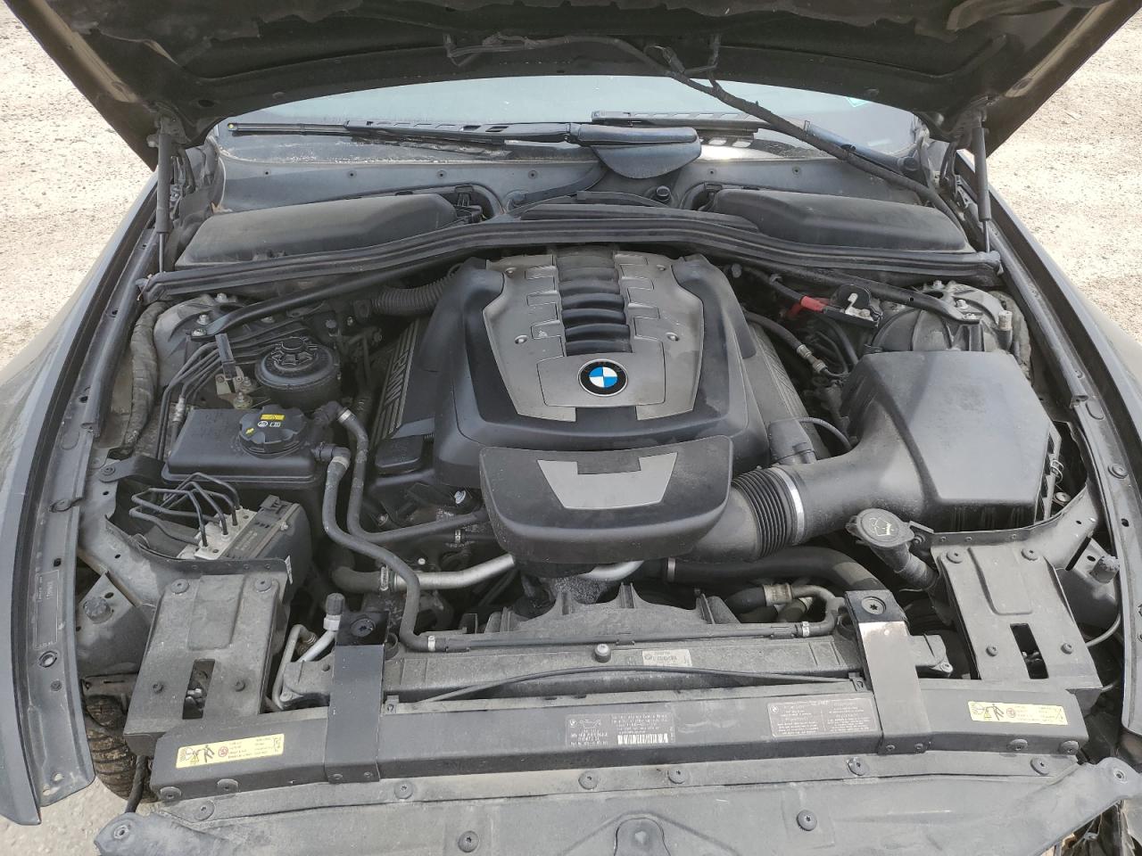 2008 BMW 6er VIN WBAEB53558CX60100 Copart auction photo, all over damage thumbnail 11