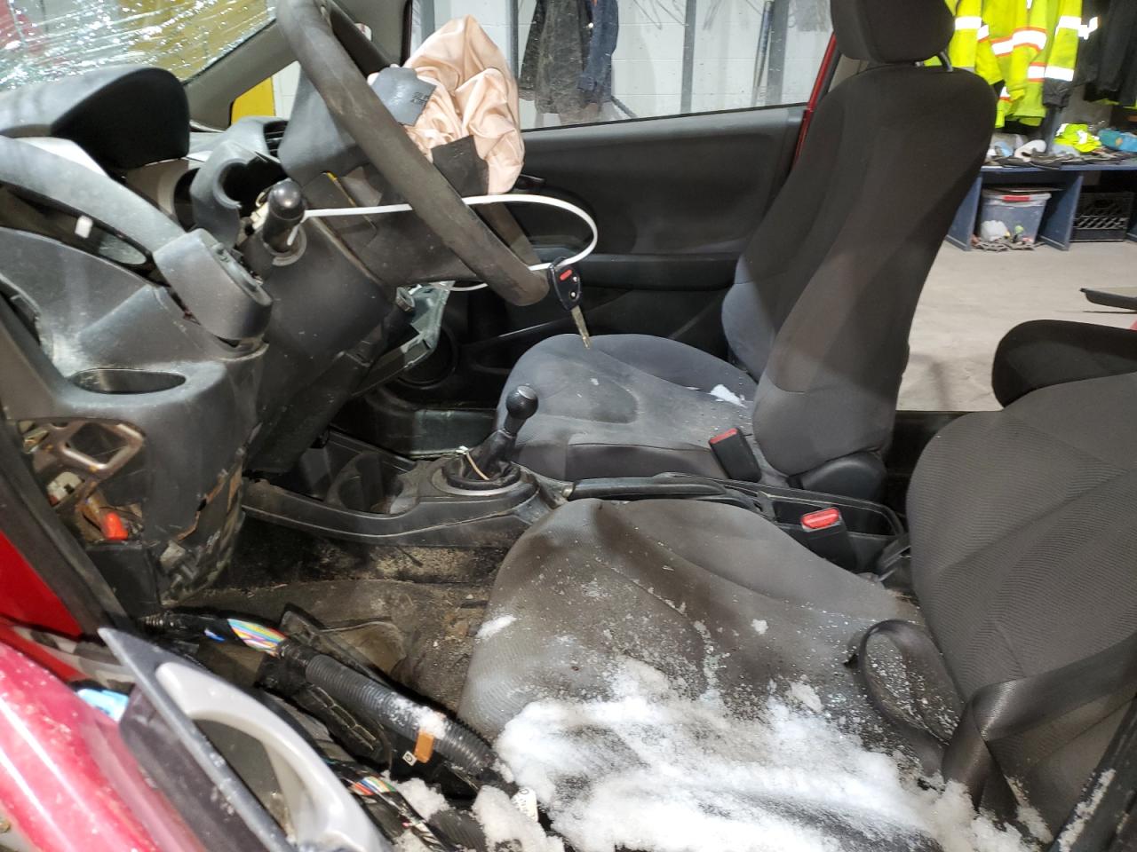 2013 Honda Fit VIN JHMGE8G36DC080146 Copart auction photo, front end / side damage thumbnail 7