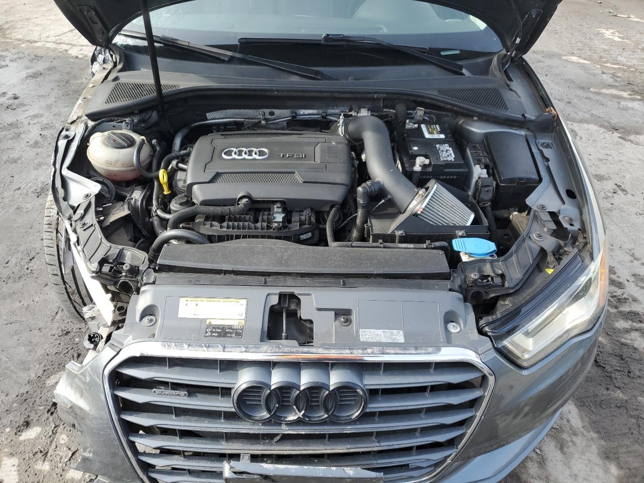2015 Audi A3 VIN WAUEFGFF5F1061689 Copart auction photo, front end / side damage thumbnail 11