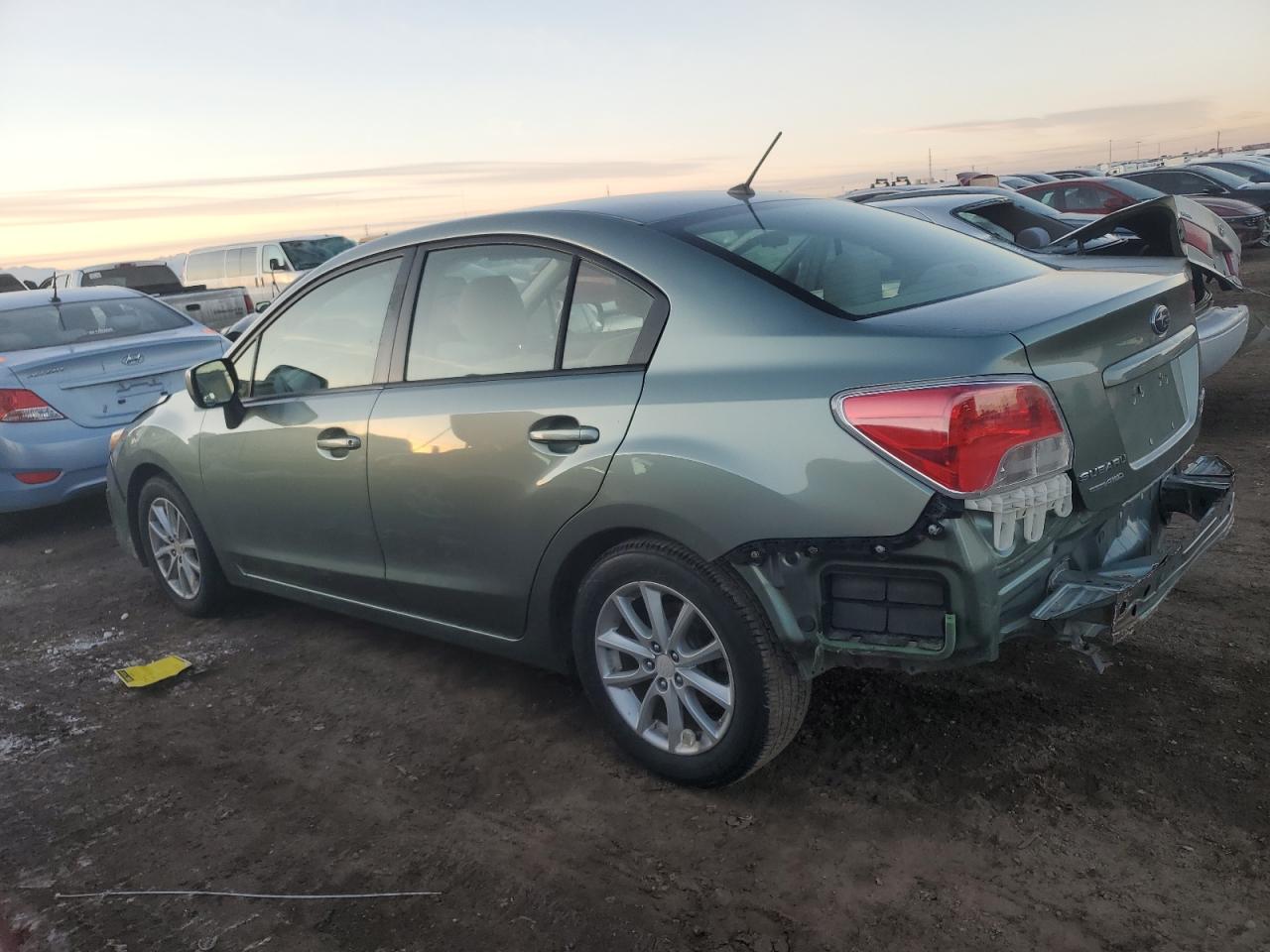 2014 Subaru Impreza VIN JF1GJAC69EH014964 Copart auction photo, front end / side damage thumbnail 2
