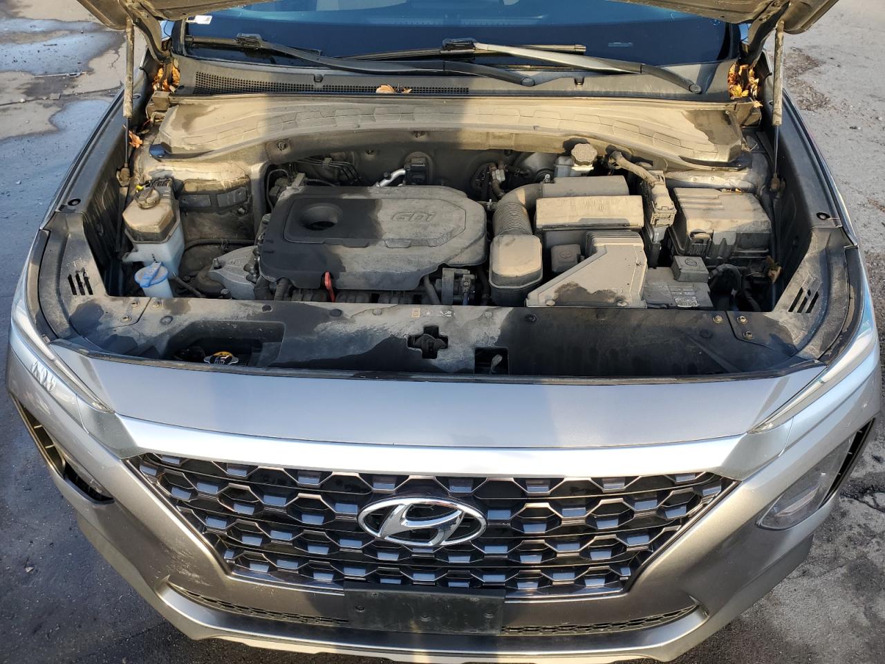 2019 Hyundai Santa Fe VIN 5NMS2CADXKH031104 Copart auction photo, hail / front end damage thumbnail 12