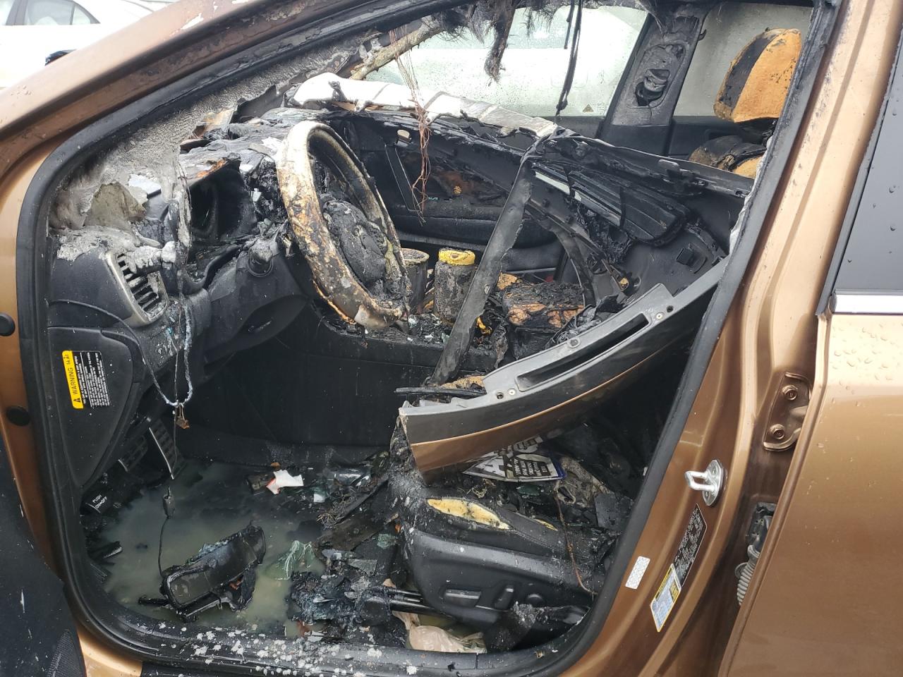 2017 KIA Sportage VIN KNDPR3A63H7155301 Copart auction photo, burn damage thumbnail 7