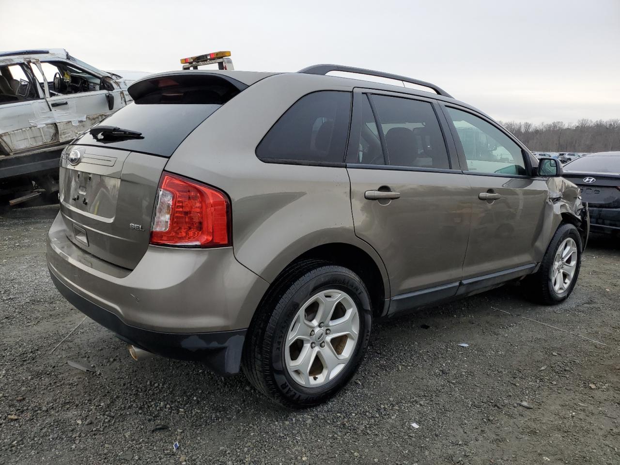 2013 Ford Edge VIN 2FMDK3JC1DBB16152 Copart auction photo, front end damage thumbnail 3