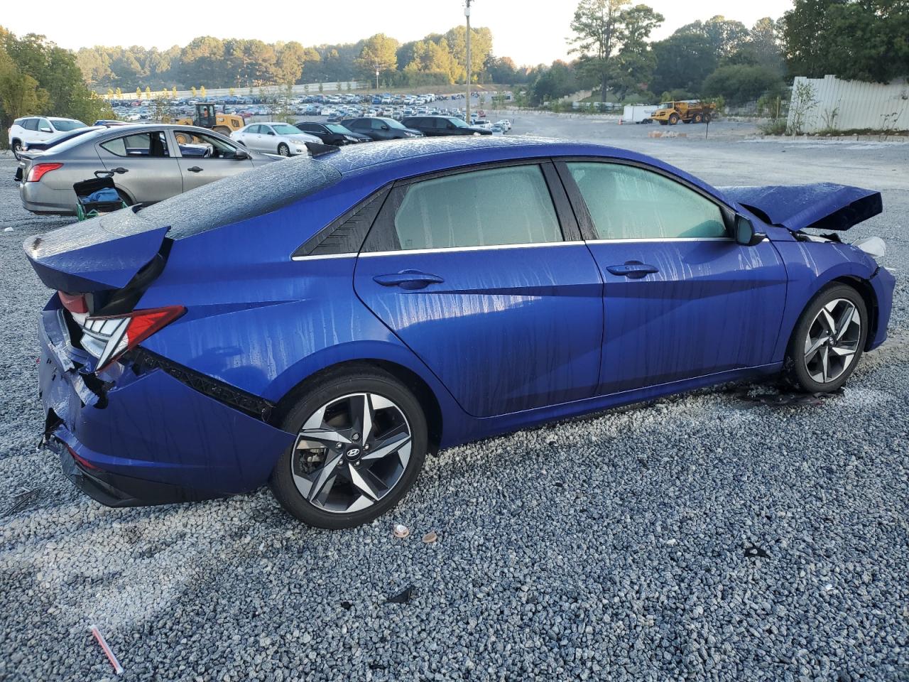 2021 Hyundai Elantra VIN KMHLN4AG6MU147502 Copart auction photo, front end / rear end damage thumbnail 3
