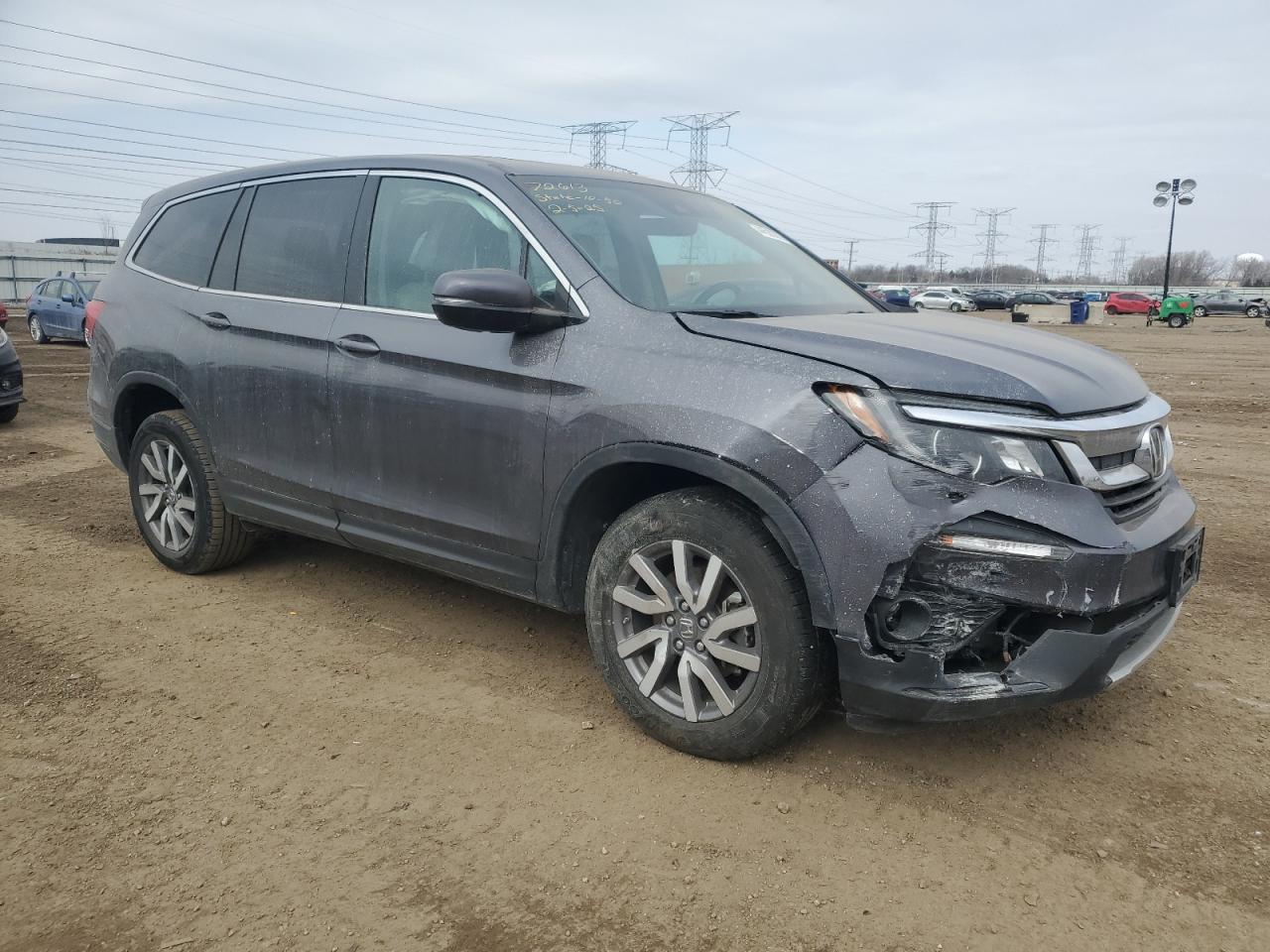 2019 Honda Pilot VIN 5FNYF6H42KB079414 Copart auction photo, front end / minor dent/scratches damage thumbnail 4